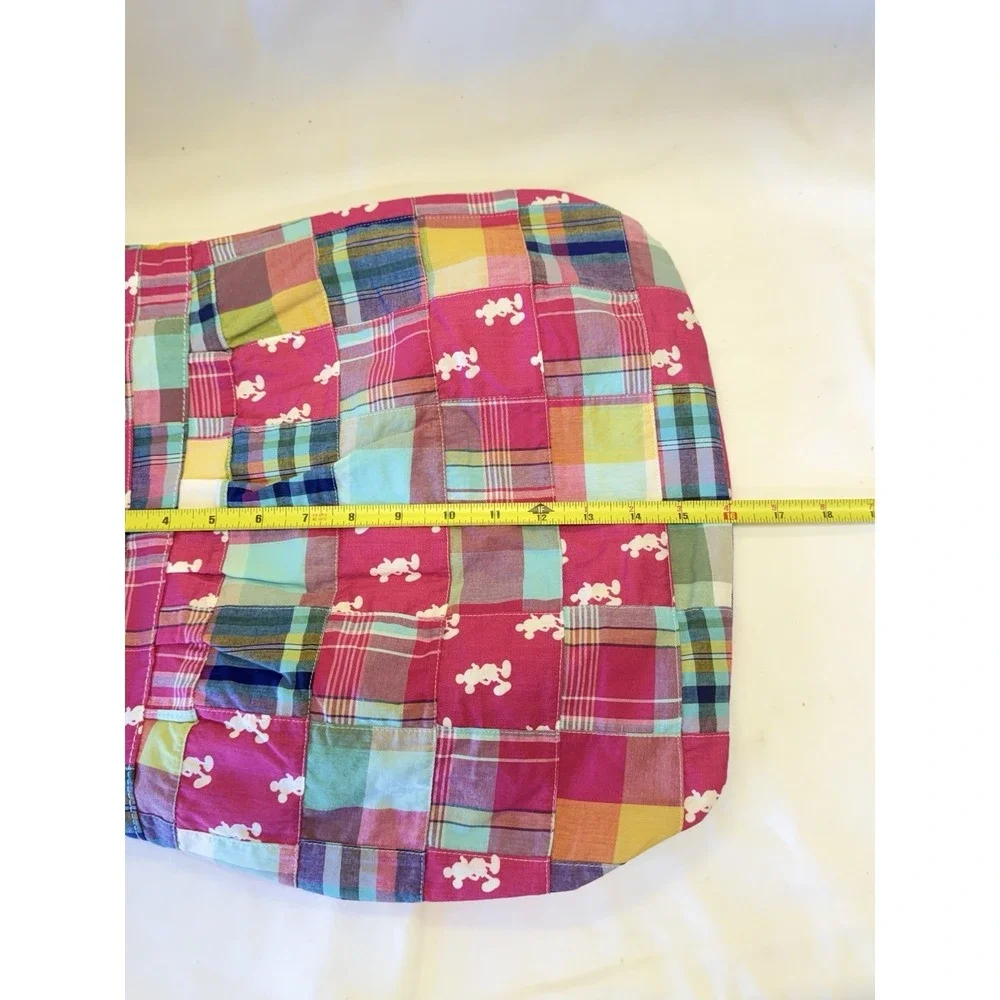 Mickey Mouse Pink Madrid Plaid Disney Parks Resorts Hobo Bag Purse 16